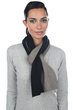 Cashmere & Yak ladies scarves mufflers luvo black natural 164 x 26 cm